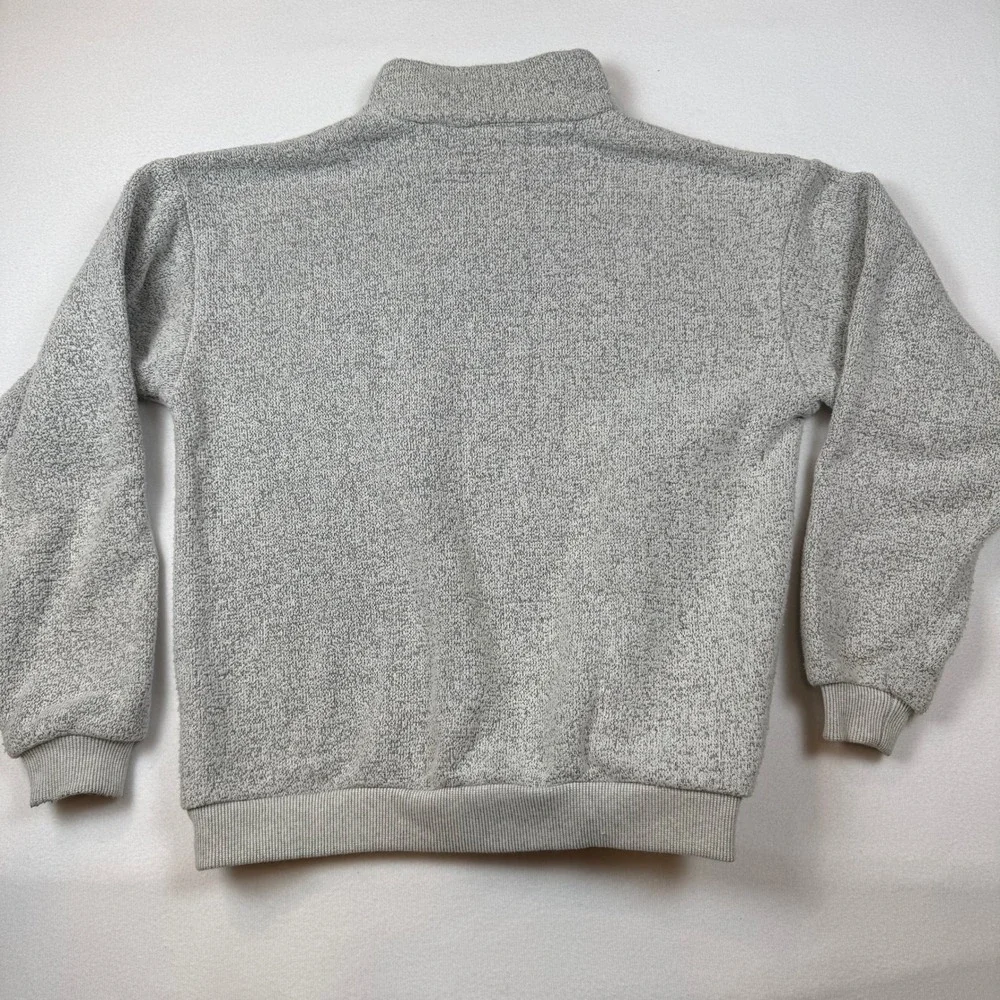 Sansegal Sportswear Park City 1/4 Zip Fleece Pullover Medium Gray Vintage USA